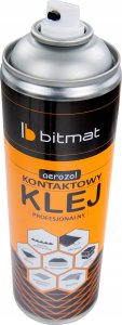Bitmat Klej w sprayu do paneli wygłuszających akustycznych kontaktowy do tkanin pianek Bitmat 500ml 7