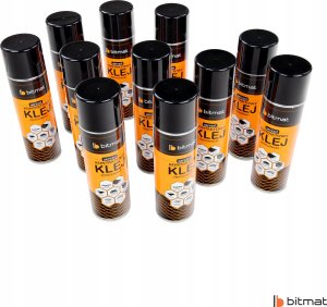 Bitmat Klej w sprayu do paneli wygłuszających akustycznych kontaktowy do tkanin pianek Bitmat 500ml 10