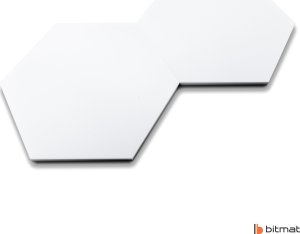 Panel na ścianę akustyczna PLASTER MIODU sześciokąt wygłuszający biały 2