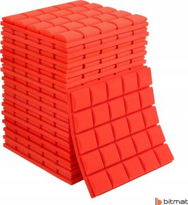 Mata akustyczna absorber panele na sufit pianki wygłuszające pogłos echo 2