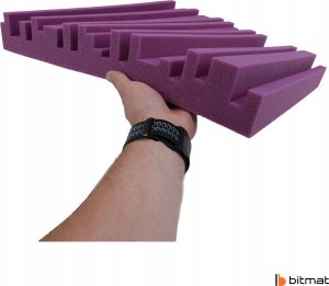 Bitmat PIANKA pochłaniająca FIOLETOWA akustyczna do kabiny lektorskiej wygłuszenie 2