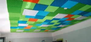 BITMAT Panele akustyczne piramidki na sufit 12 sztuk 3m2 - Idealne do nagłośnienia 5