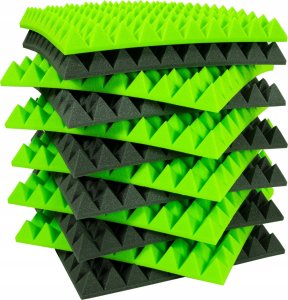 BITMAT Panele akustyczne piramidki na sufit 12 sztuk 3m2 - Idealne do nagłośnienia 8