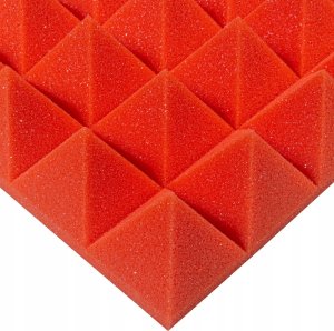 Mata akustyczna wygłuszająca ozdobna piramidki 50x50x5cm kasetony sufitowe pianka 13