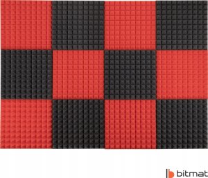 Mata akustyczna wygłuszająca ozdobna piramidki 50x50x5cm kasetony sufitowe pianka 2