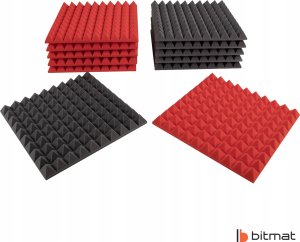 Mata akustyczna wygłuszająca ozdobna piramidki 50x50x5cm kasetony sufitowe pianka 3