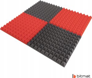 Mata akustyczna wygłuszająca ozdobna piramidki 50x50x5cm kasetony sufitowe pianka 5