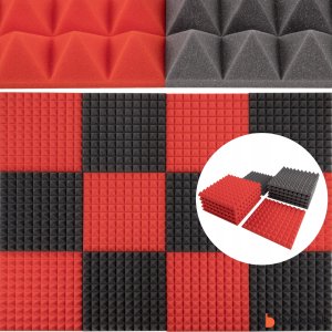 Mata akustyczna wygłuszająca ozdobna piramidki 50x50x5cm kasetony sufitowe pianka 8