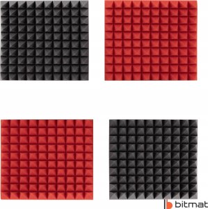 Mata akustyczna wygłuszająca ozdobna piramidki 50x50x5cm kasetony sufitowe pianka 10