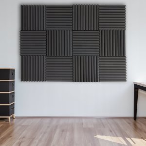 Pianka na ścianę akustyczna dekoracyjna 3m2 kwadrat mata gąbka miękka 5cm 2