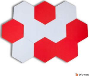 Bitmat Dekoracyjne panele dźwiękochłonne sześciokąt akustyczny plaster miodu do biura 2