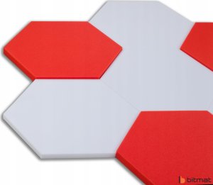 Bitmat Dekoracyjne panele dźwiękochłonne sześciokąt akustyczny plaster miodu do biura 4