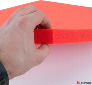 Bitmat Dekoracyjne panele dźwiękochłonne sześciokąt akustyczny plaster miodu do biura 7