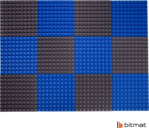 Bitmat Pianka akustyczna mata wygłuszająca echo pogłos piramida 50x50x5cm 12 sztuk 2