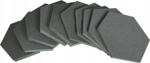 Pianki Akustyczne Hexagony 10 szt grubość 3cm wyciszenie ozdoba do studia na ściany 1