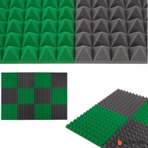 Pianki akustyczne wygłuszające piramidki zestaw panele ścienne nowoczesne 13