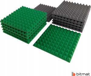 Pianki akustyczne wygłuszające piramidki zestaw panele ścienne nowoczesne 5