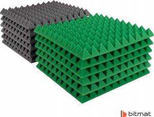 Pianki akustyczne wygłuszające piramidki zestaw panele ścienne nowoczesne 10