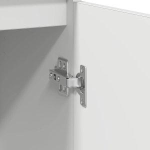 Komoda z szufladą Biała 71x35x65 cm Drewno klejone 11