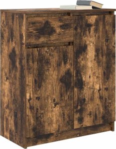 Komoda z szufladą Dąb wędzony 71x35x84 cm Drewno klejone 4