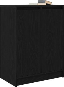 Komoda Czarny Dąb 57x34x76 cm Drewno klejone 4