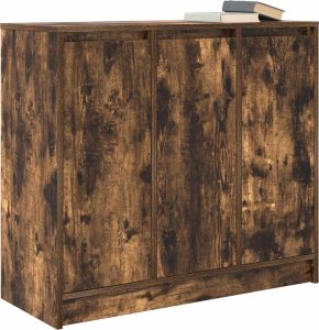 Komoda Dąb wędzony 85x34x76 cm Drewno klejone 4