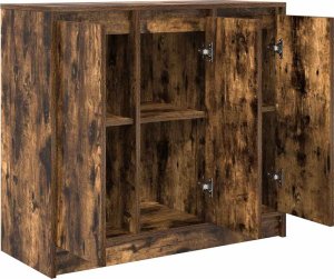 Komoda Dąb wędzony 85x34x76 cm Drewno klejone 5