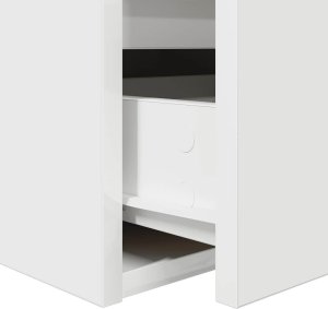 Szafki nocne ścienne 2 szt. Białe 38x34x40 cm 11