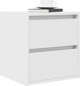 Szafki nocne ścienne 2 szt. Białe 38x34x40 cm 4