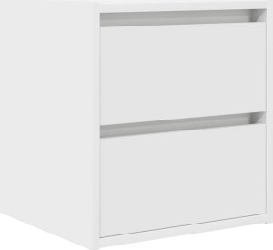 Szafki nocne ścienne 2 szt. Białe 38x34x40 cm 5