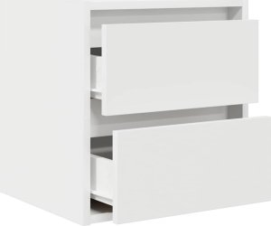 Szafki nocne ścienne 2 szt. Białe 38x34x40 cm 6