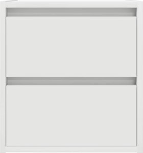 Szafki nocne ścienne 2 szt. Białe 38x34x40 cm 7