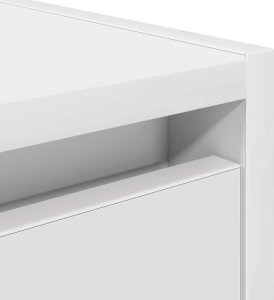 Szafki nocne ścienne 2 szt. Białe 38x34x40 cm 10