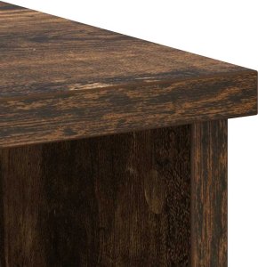 Komoda z szufladą Dąb wędzony 101x35x76 cm Drewno klejone 10