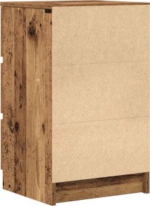 Szafki nocne z 3 szufladami 2 szt. Stare drewno 39x35x65 cm 9