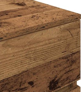 Szafki nocne z 3 szufladami 2 szt. Stare drewno 39x35x65 cm 10