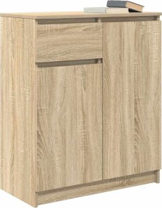 Komoda z szufladą Dąb Sonoma 71x35x84 cm Drewno klejone 4