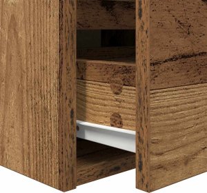 Szafki nocne ścienne 2 szt. Stare drewno 38x34x40 cm 11