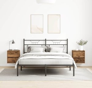 Szafki nocne ścienne 2 szt. Stare drewno 38x34x40 cm 3