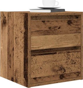 Szafki nocne ścienne 2 szt. Stare drewno 38x34x40 cm 4