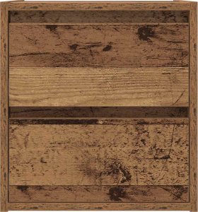 Szafki nocne ścienne 2 szt. Stare drewno 38x34x40 cm 7