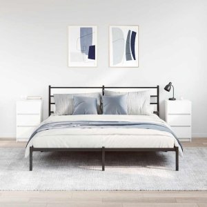 Szafki nocne z 3 szufladami 2 szt. Białe 39x35x65 cm 3