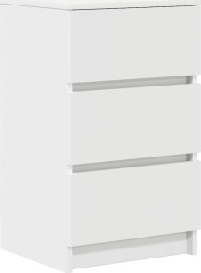 Szafki nocne z 3 szufladami 2 szt. Białe 39x35x65 cm 5