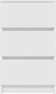 Szafki nocne z 3 szufladami 2 szt. Białe 39x35x65 cm 7
