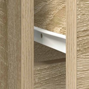 Komoda z szufladą Dąb Sonoma 101x35x76 cm Drewno klejone 12