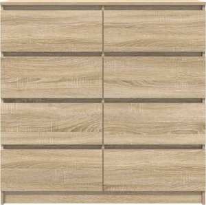 Komoda Sonoma Oak 100x35x99 cm Drewno klejone 6