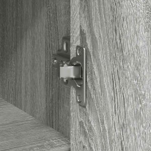 Komoda z szufladą Szary Sonoma 101x35x76 cm Drewno klejone 11