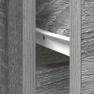 Komoda z szufladą Szary Sonoma 101x35x76 cm Drewno klejone 12