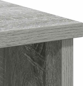 Komoda z szufladą Szary Sonoma 101x35x76 cm Drewno klejone 10