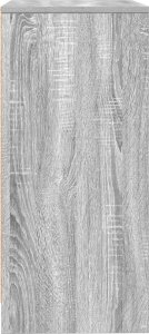 Komoda Szara Sonoma 57x34x76 cm Drewno klejone 7